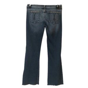 Nomad Tribe BootCut Stretch Jeans Raw Hem Stretchy Boot Cut Light Wash 4